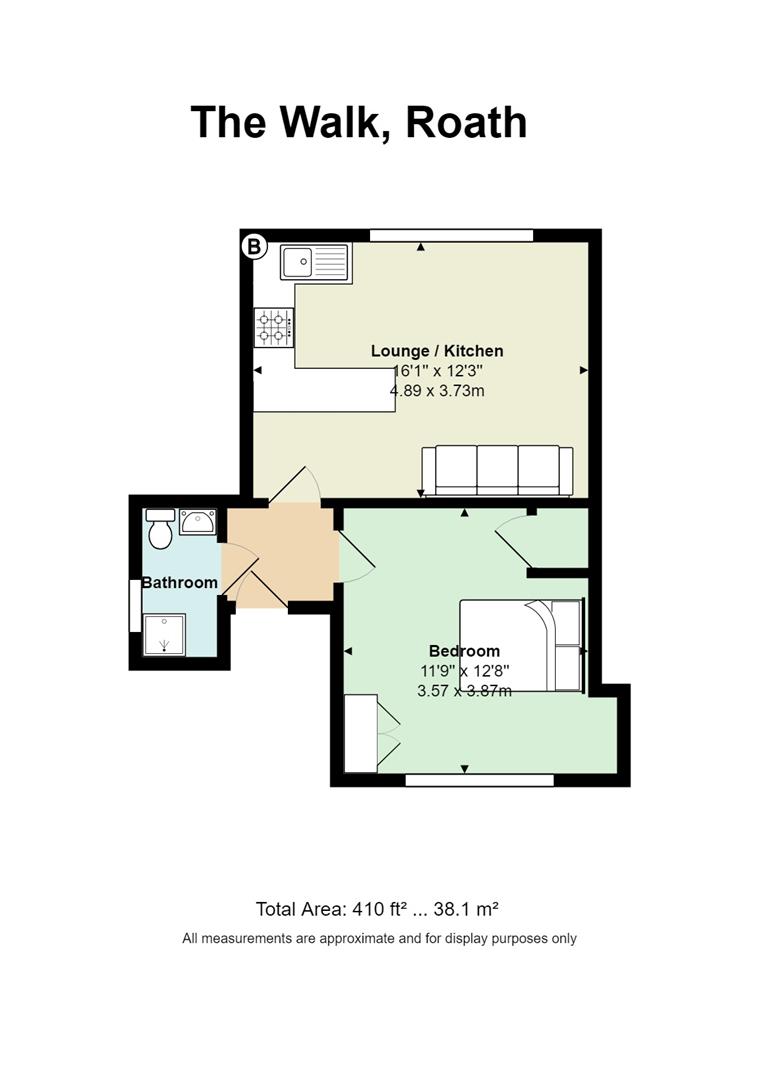Floorplan for The Walk, Roath